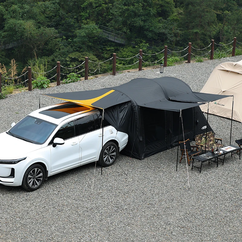 MKCAMP черная палатка крутая Tesla SUV с двумя комнатами уличные праздничные палатки для мероприятий надувная розничная продажа