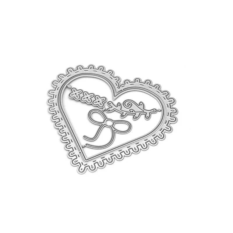Diy Paper Card Making Paper Craft Die Cut Dies Embossing Stencils Lace Heart Hollow Metal Cutting Dies