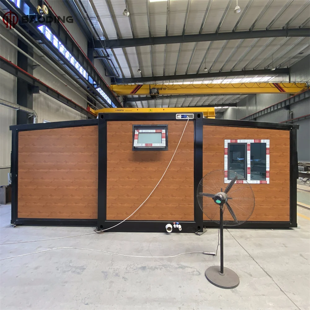 Waiyagn Expandable Modular Container Home with Pool Luxury Foldable Collapsible Container Guest House with Roof Terrace