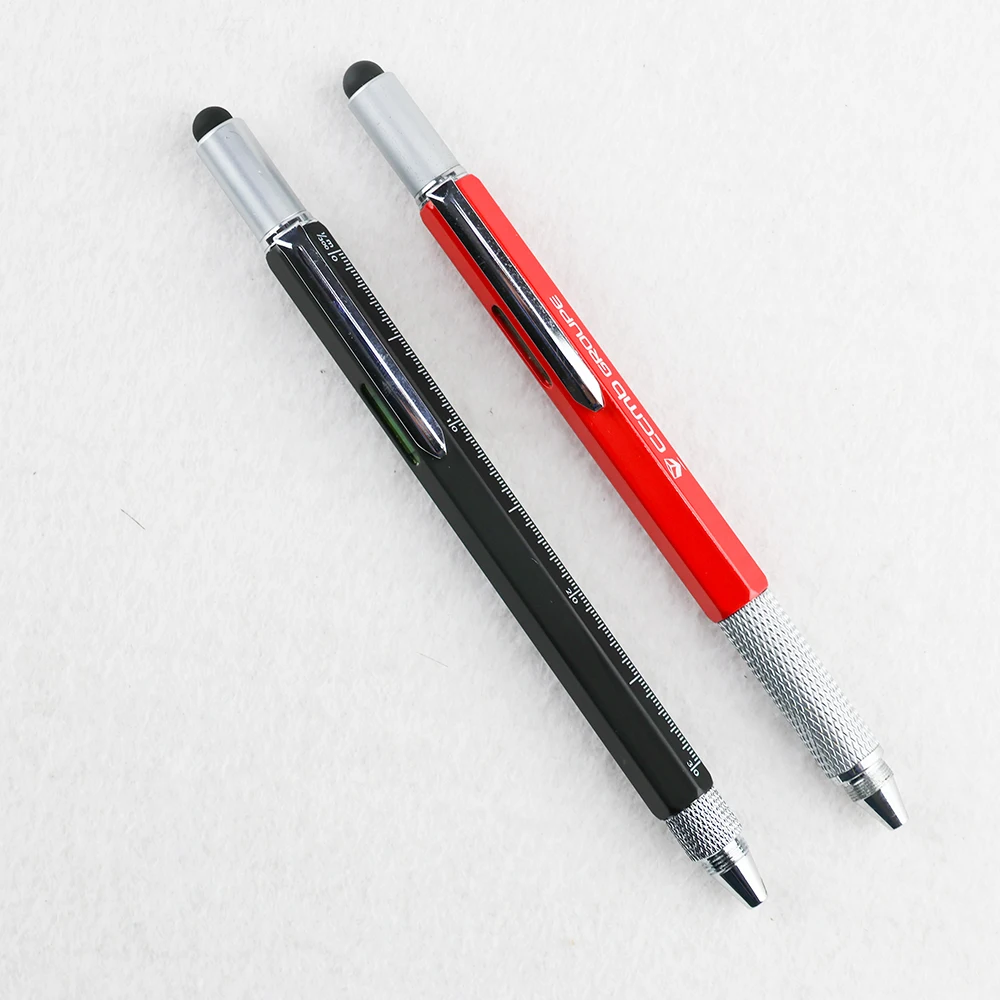 GemFully hot selling products 2023 multifuncinal pen tools 6 in 1 multitool pen multi purpose pen with tool