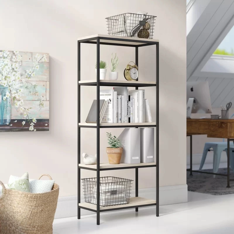 Hot Sale Modern Display Rack Living Room Open Wall 4 Tier Home Office Furniture Bookshelf