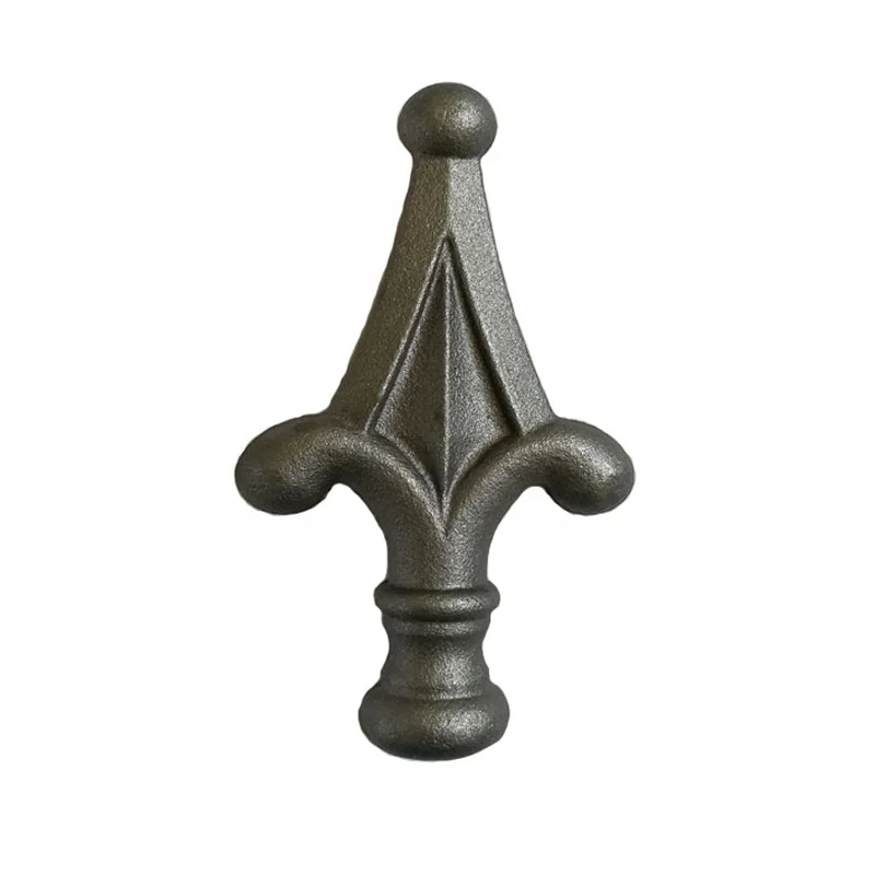 Wholesale Price Custom Sand Blasting Wrought Iron Garden Fence Spearheads