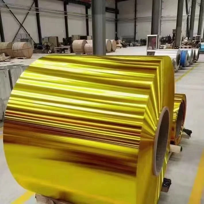 8011 o закалка золотого цвета алюминиевая фольга ptp блистер для фармацевтической промышленности