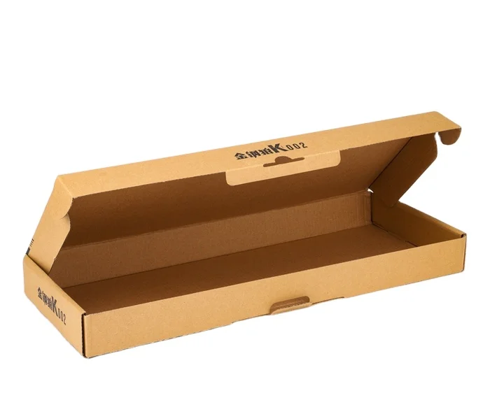 Natural brown kraft paper shipping box custom corrugated electronics ecommerce packaging keyboard box