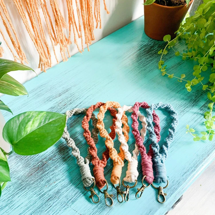 High quality keychain handmade boho keychain purse pendant car key chains school bag charms