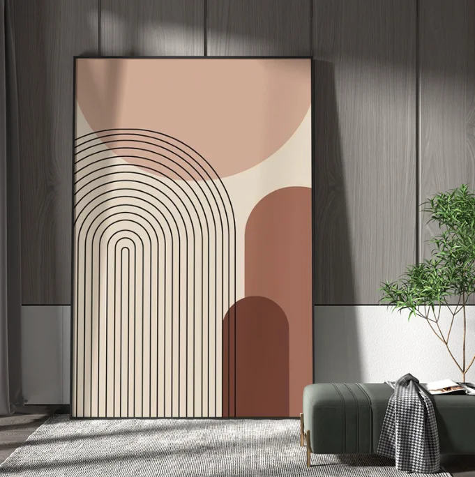 BIGIMAGE Custom Living room modern abstract solid color 3D thick texture decoration oil painting digital printing dropshipping