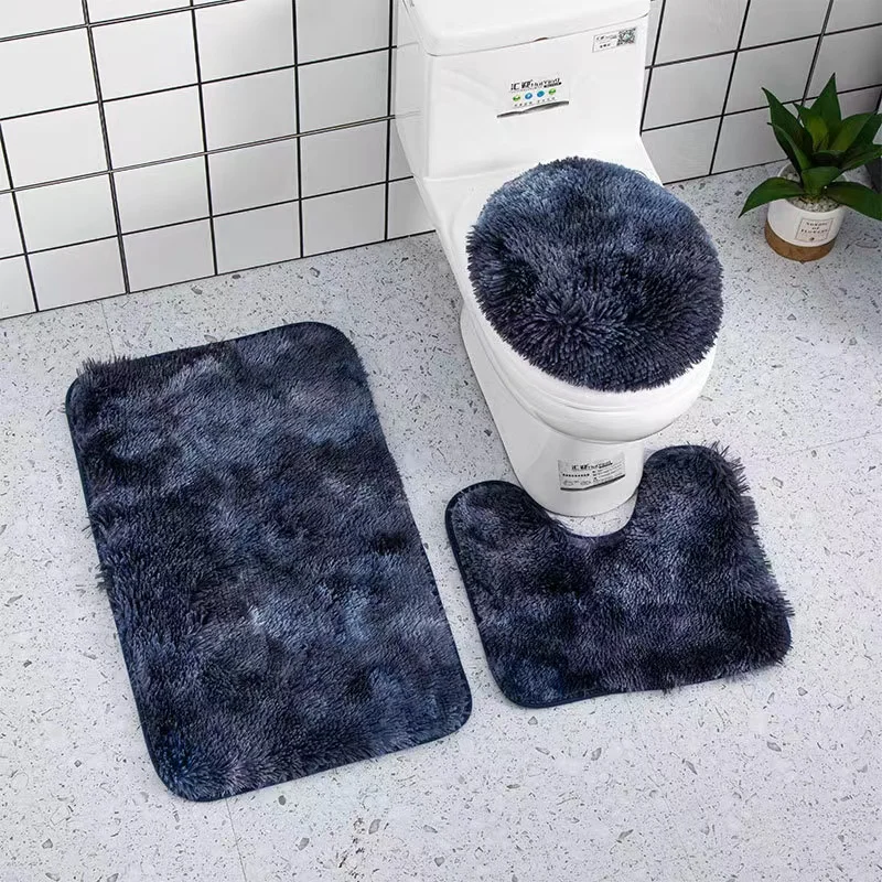 2002 Amazon 3 Pcs Set Bathroom Rugs And Mats Sets Microfiber Anti Slip Bath Mat Floor Carpet Cheap Price