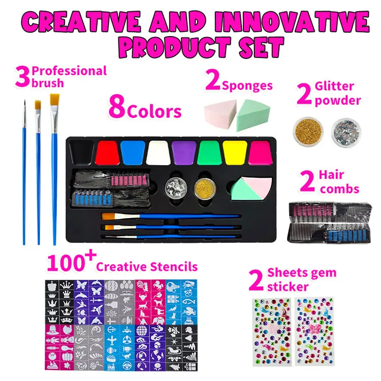 KHY For Painting Face Paint Stencils