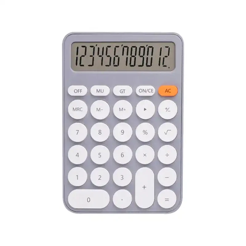 Pretty Plastic Standard Function Desktop Custom Electronic Calculator with Battery