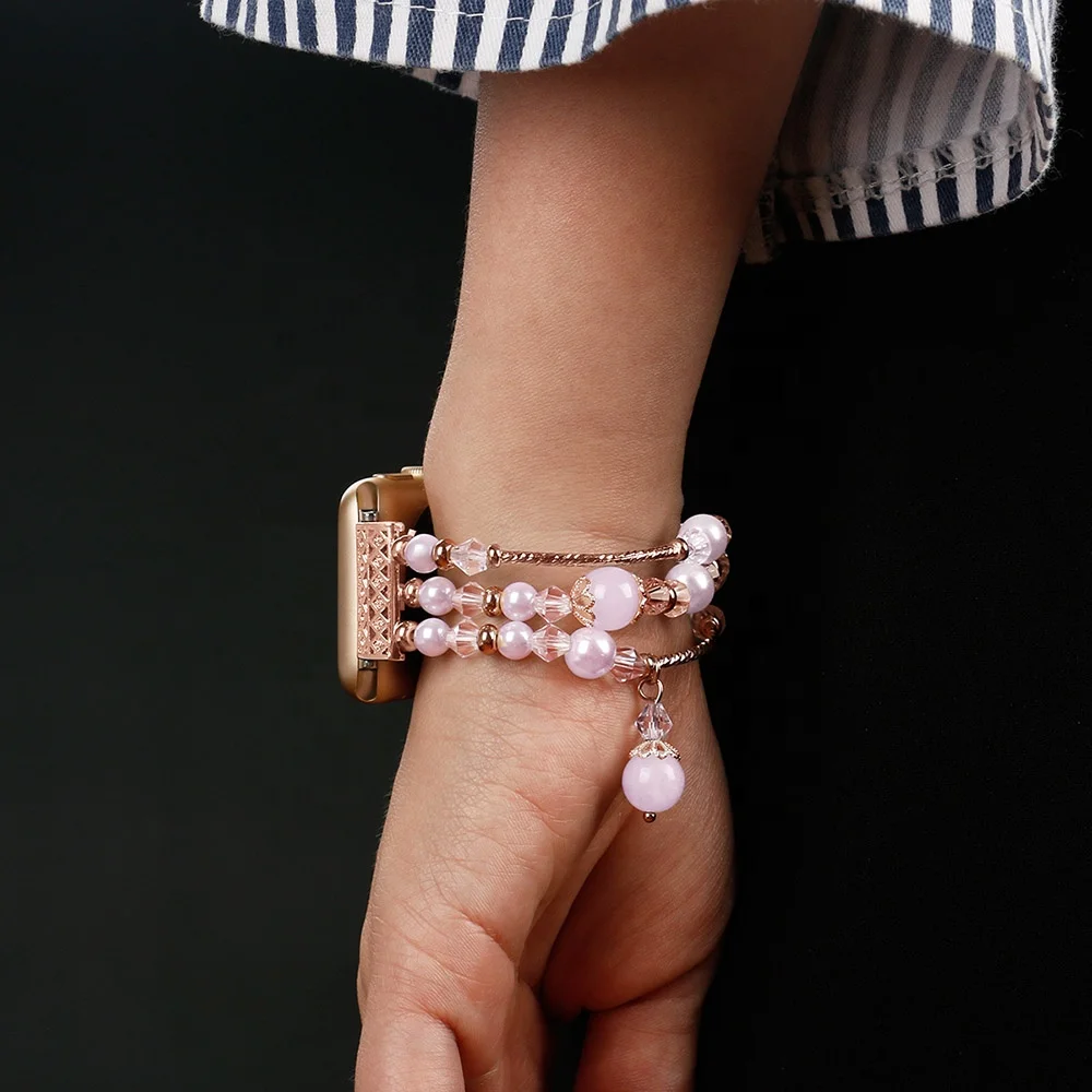 Woman Jewellery Bracelet Watch Band  for Iwatch 38mm 40mm 42mm 44mm  Luxury Bling Women Designs watch bands