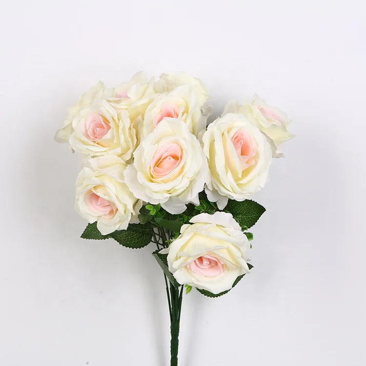 High grade 10head red  rose flowers artificial for home decoration