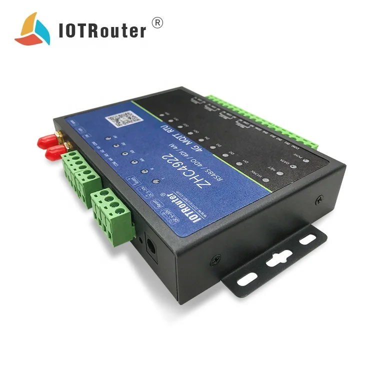Low Power Gprs Data Logger RTU Modebus IO Serial RS485 to 4G WiFi LTE Relay Output IOT Router ZHC4922 Ethernet Converter DTU 178