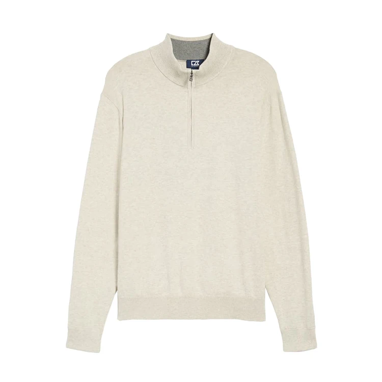 
OEM 100% cotton mens hoodie high quality custom logo sports hoodies classic fit quarter zip sweater for men 