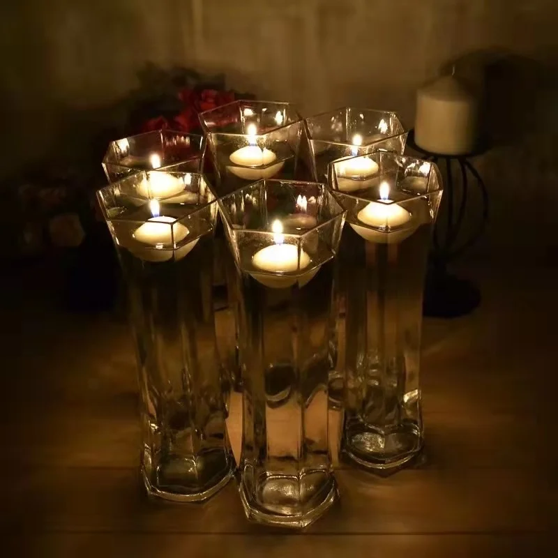 Floatingtealight tealight candles candelabra water floating wax led tea light floating candles