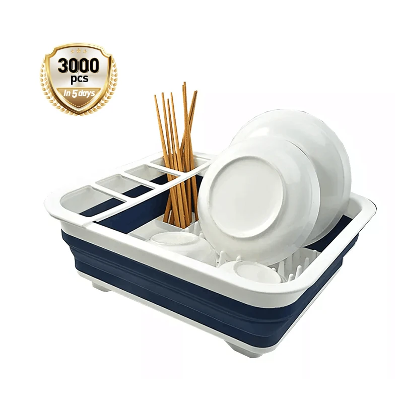 Wholesale kitchen accessories Dish Rack Drainer Adjustable kitchen tools gadgets Storage Holder Dish Rack