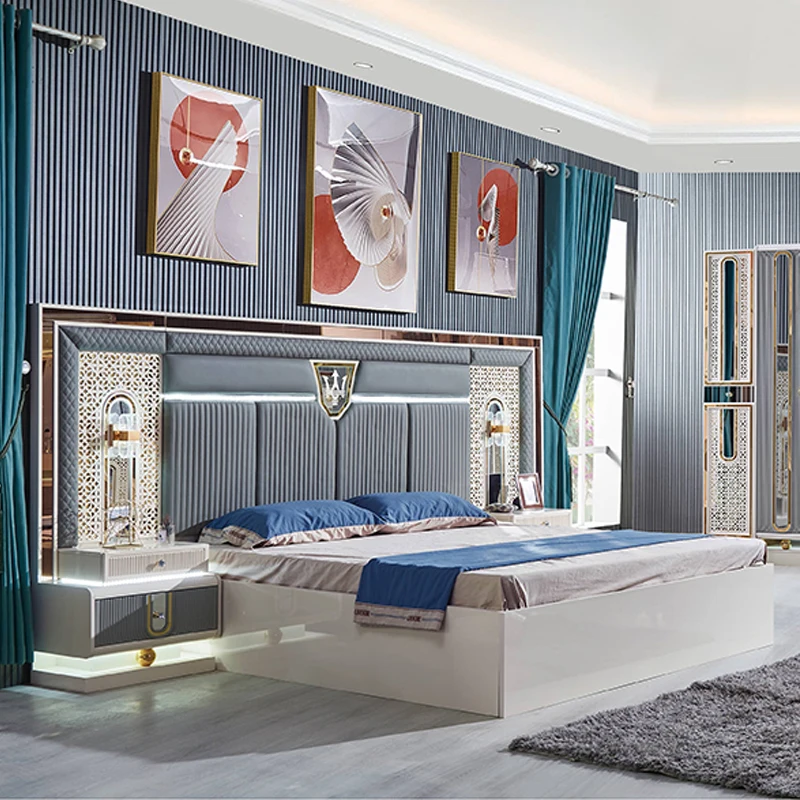 European Style Bedroom Luxury Antiquebeds Solid Wood Hand Carved Designs Royal Queen Bed