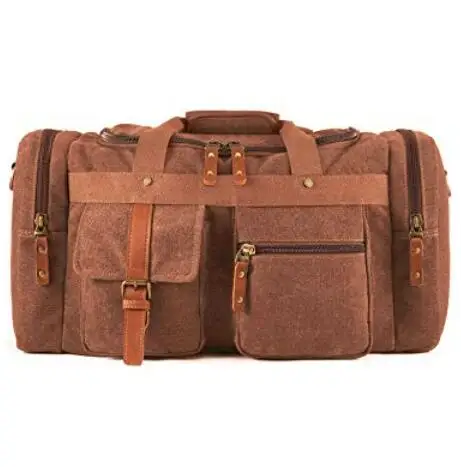 Factory custom duffle bag canvas weekend bag travel organizer bags for men
