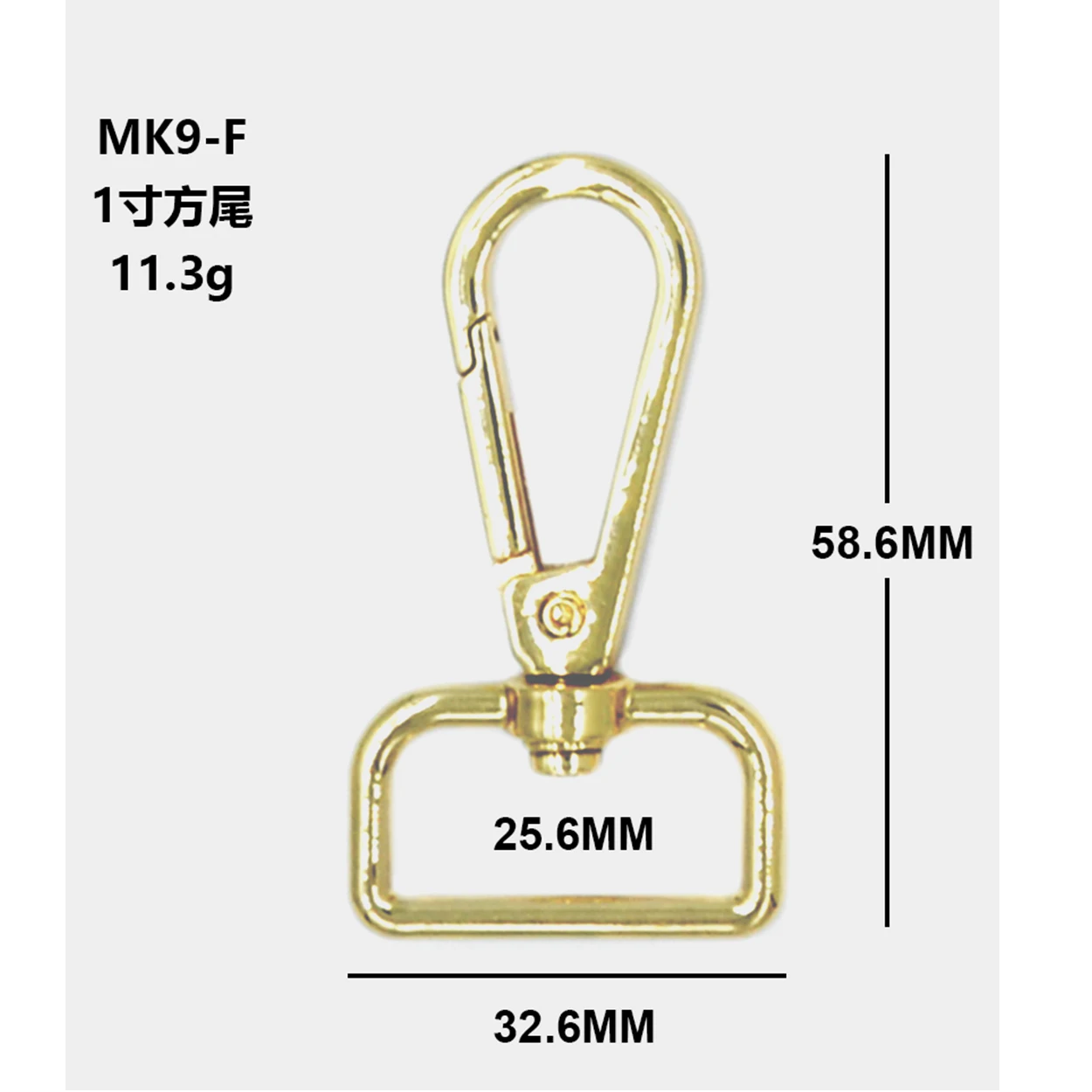 2024 Snap Hook Trigger Clasps Clips for Leather Craft Bag Strap Belt Webbing Keychain Hooks