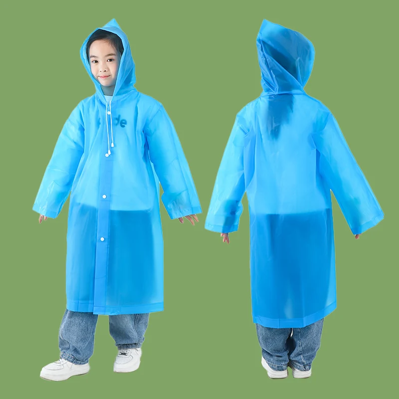 Portable Reusable Eva Raincoat Waterproof Raincoat Children Rain Coat Waterproof For Girls For Hiking