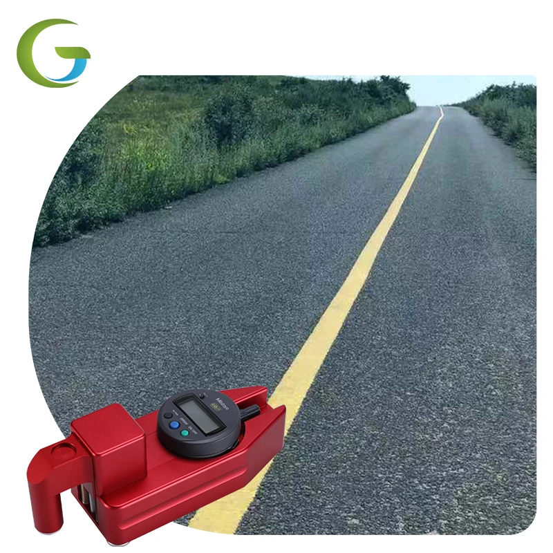manufacture road marking painting thickness measuring gauge easy to take road project quality acceptance device