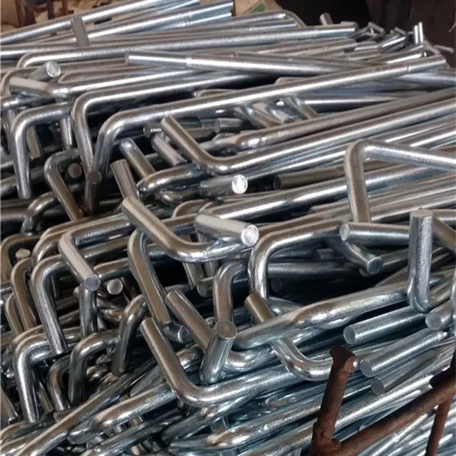 China factory wholesale  L J type steel anchor bolt Natural color carbon steel fastener