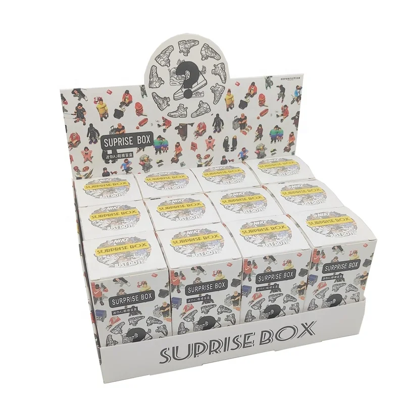 High quality display Stand Show Supermarket Shop folding packaging Mystery toy empty gift box