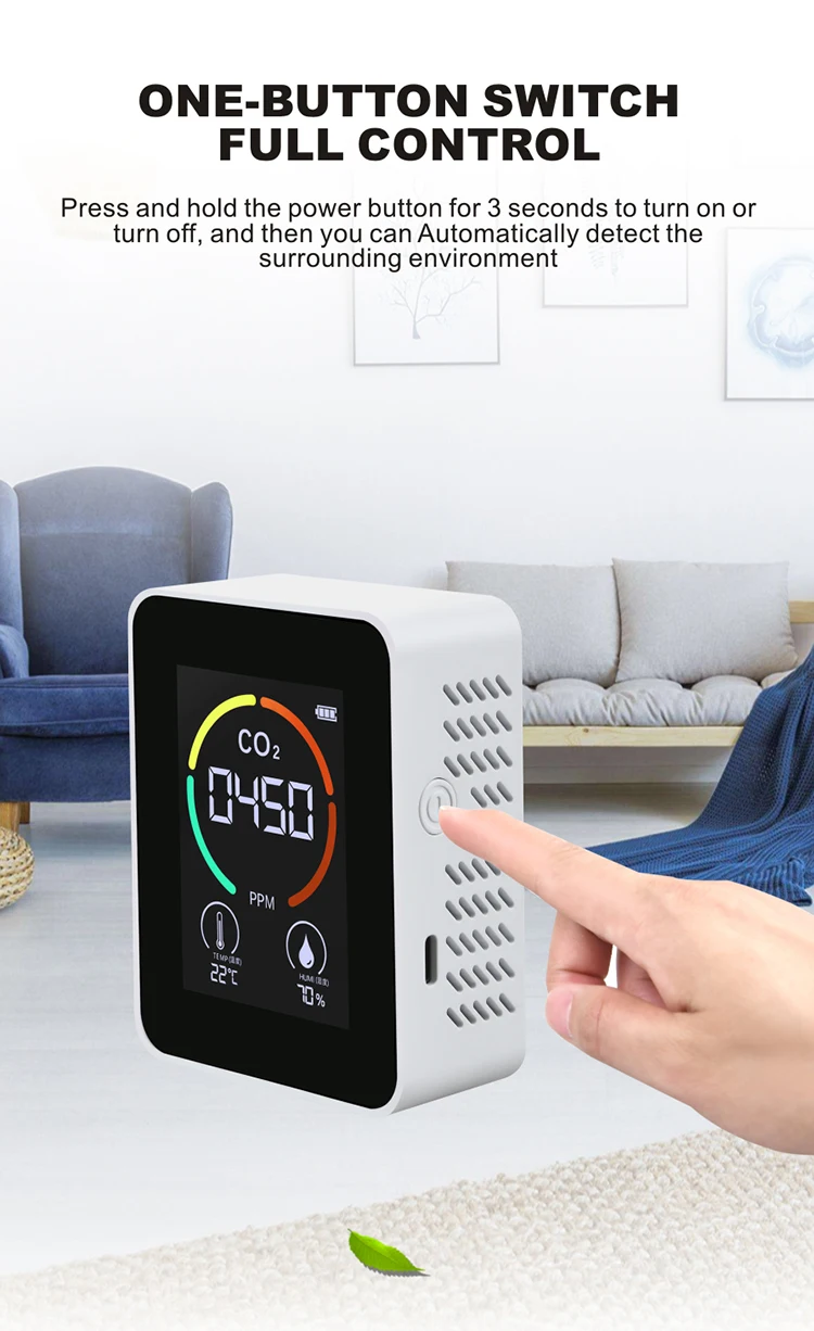 Smart air quality meter controller and data logger monitor PM2.5 Co2 Carbon Dioxide Detector Sensor