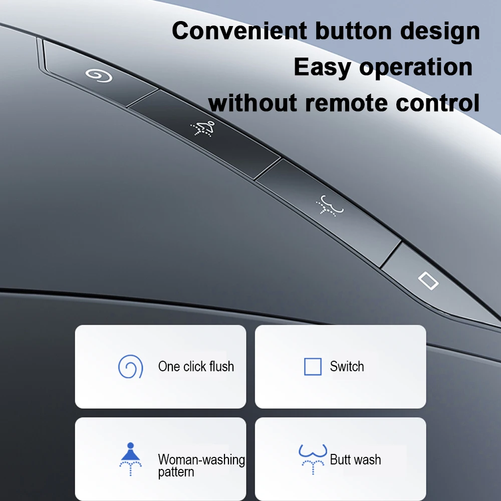 Sanitary ware bath set one piece smart wc egg shape auto intelligent toilet with woman bidet automatic flush