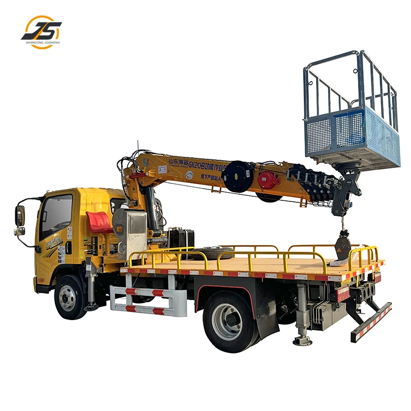 20-meter aerial work vehicle that can be lifted, hoisted, pulled, and operated