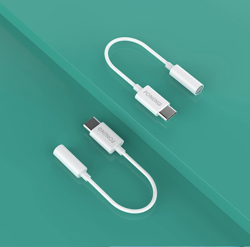 FONENG brand 2022 hot selling  high quality BM21 Type C to 3.5mm Adapter for Mobile Phone