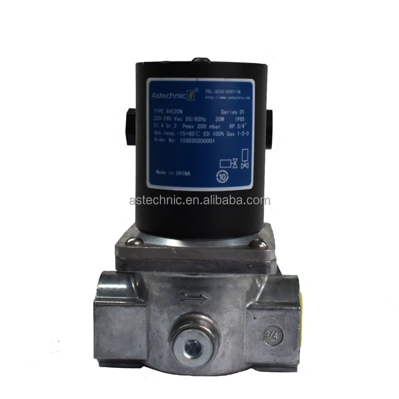 Natural gas pipeline accessories -220V slow closing gas solenoid valve