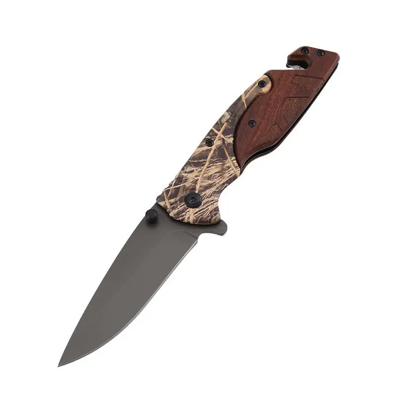 
Portable camping knife mini pocket knife multi tool keychain outdoor hunting flick knife 