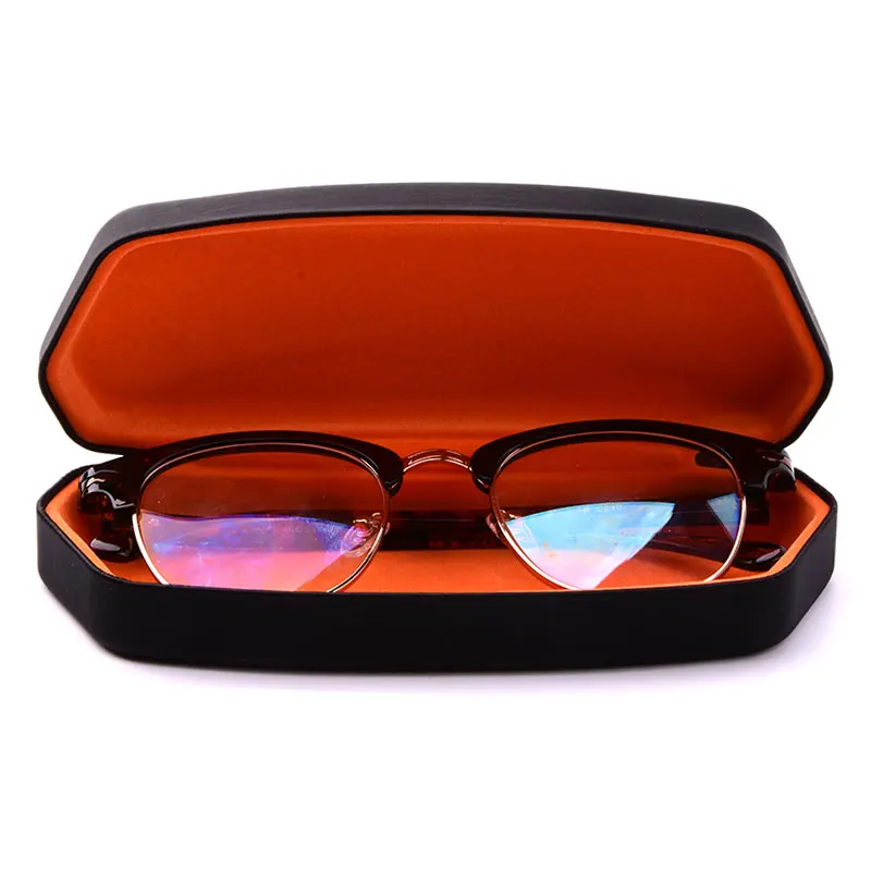 YT3255 New Arrival new magic optical glasses case  with metal case logo reading eyeglasses case custom