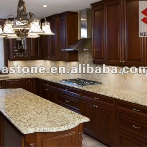 wholesale prefabricated brazil gold granite kitchen countertops