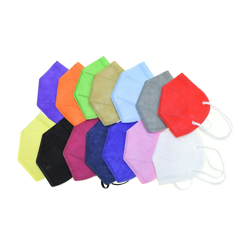 3D Protective Foldable Disposable 5 Ply colored black KN95 Pink KN 95 Face Mask with valve layer Direct Manufacturer