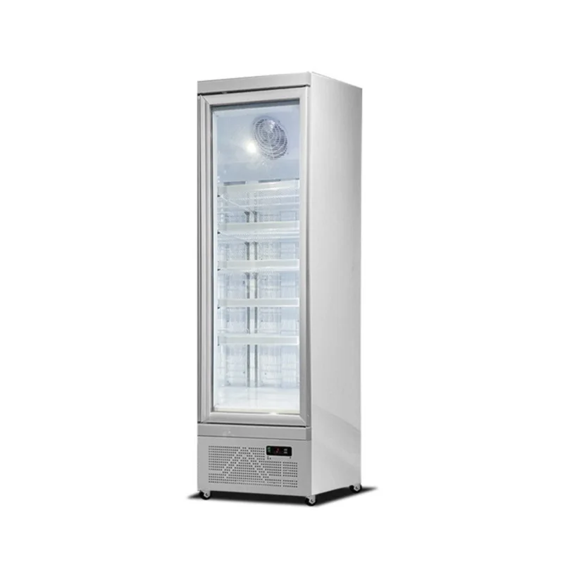 Refrigerating Cabinet Commercial Fridge Energy Drink Beer Beverage Display Cooler Upright Glass Door Refrigerator