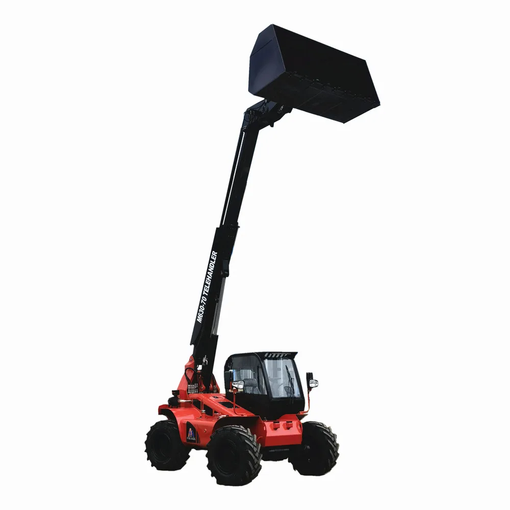 small telescopic forklift loader 7M boom manitou avant all terrain telehandler with attachments