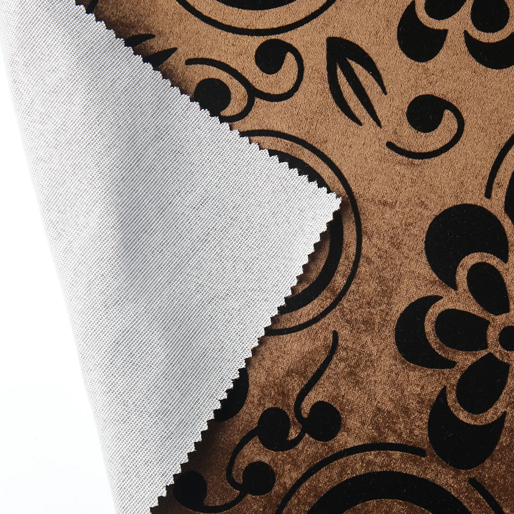 tricot flocking fabric for sofa furniture sofa fabric upholstery printed polyester fabric for sofas