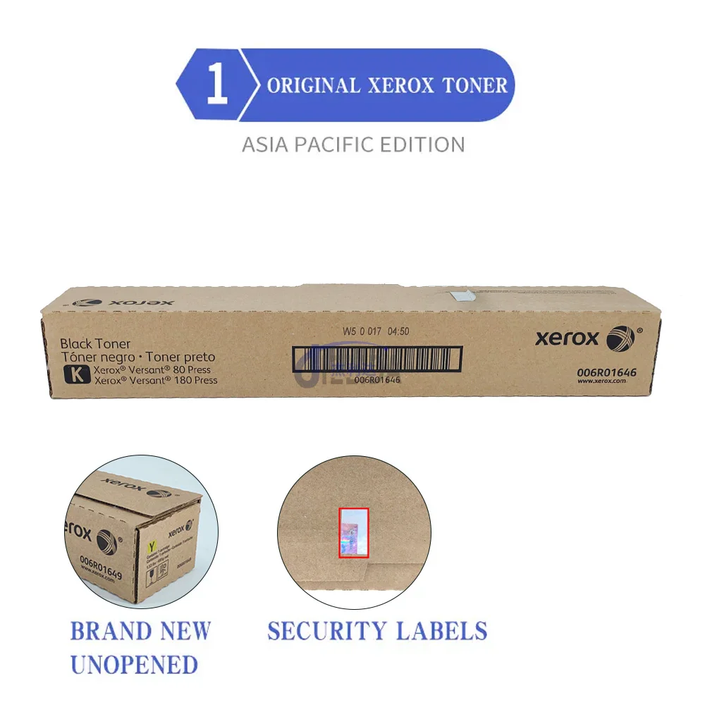 006R01646 006R01647 006R01648 006R01649 Версия США цветной оригинальный V80 V180 для картриджа с тонером Xerox
