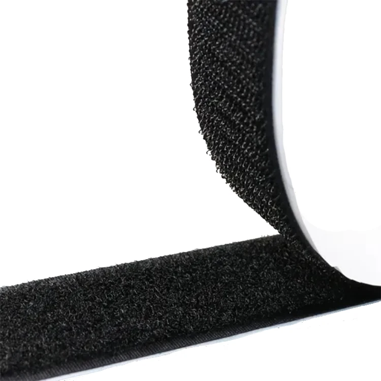 Hot Melt Glue On Back customized size color Hook And Loop Adhesive Tape