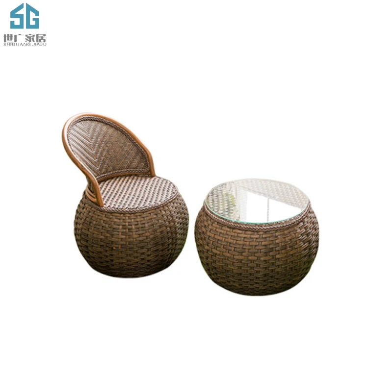 All weather 3 seaters garden rattan furniture cane wicker outdoor rattan sofa sets for patio backyard