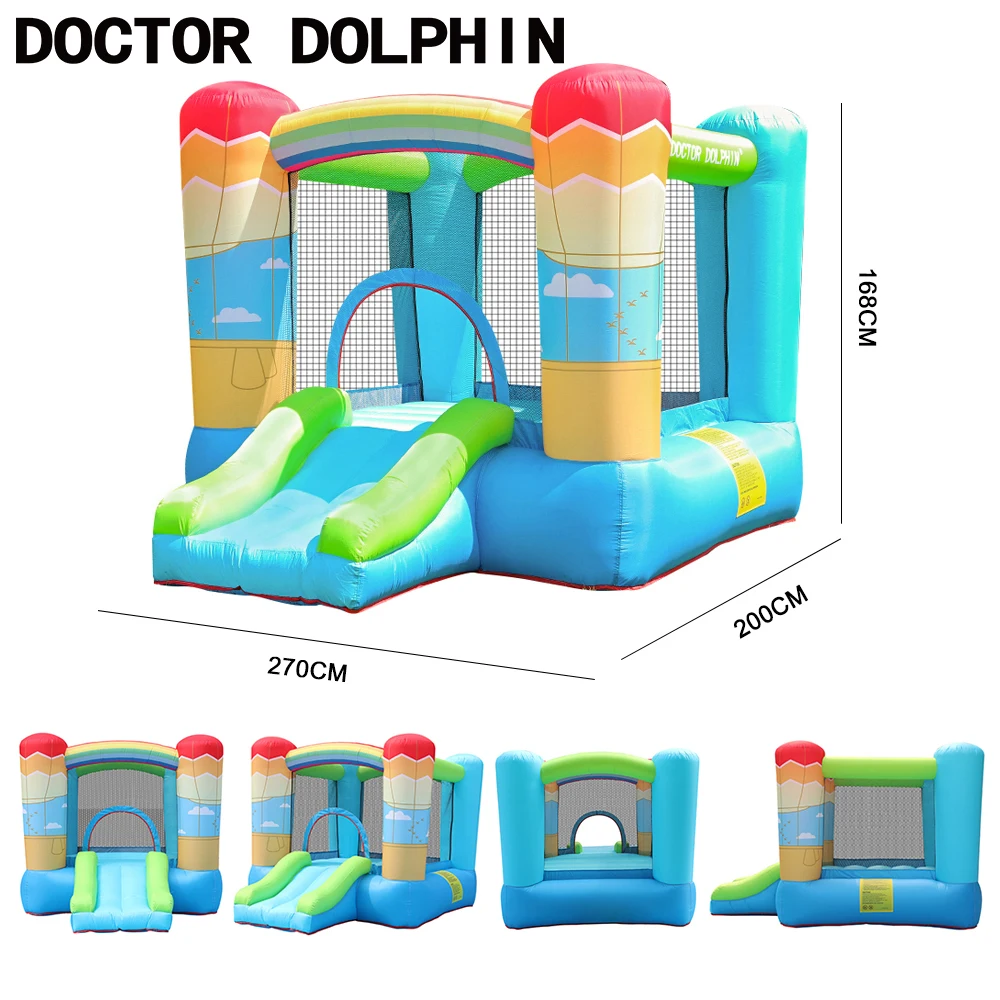 Надувной мини-домик Doctor Dolphin rainbow для игровой комнаты надувной замок-батут с