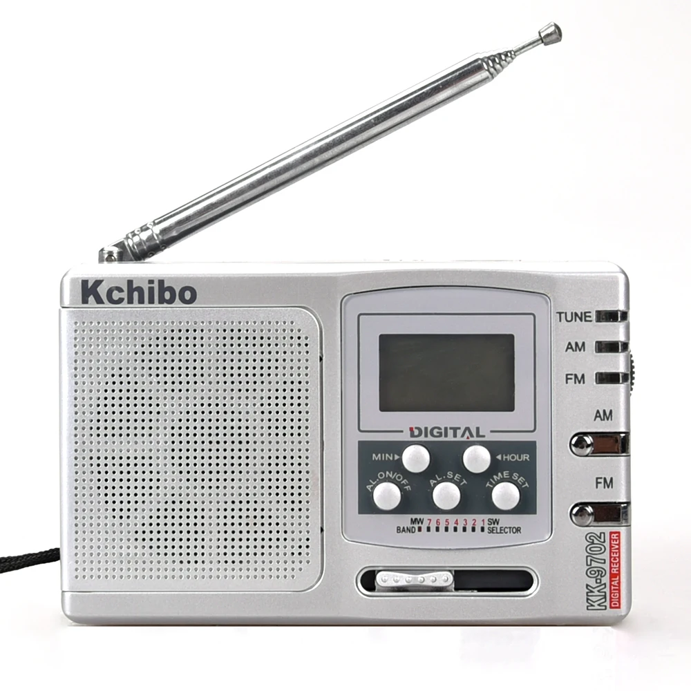 High quality digital display FM/MW/SW portable style radio Kchibo radio