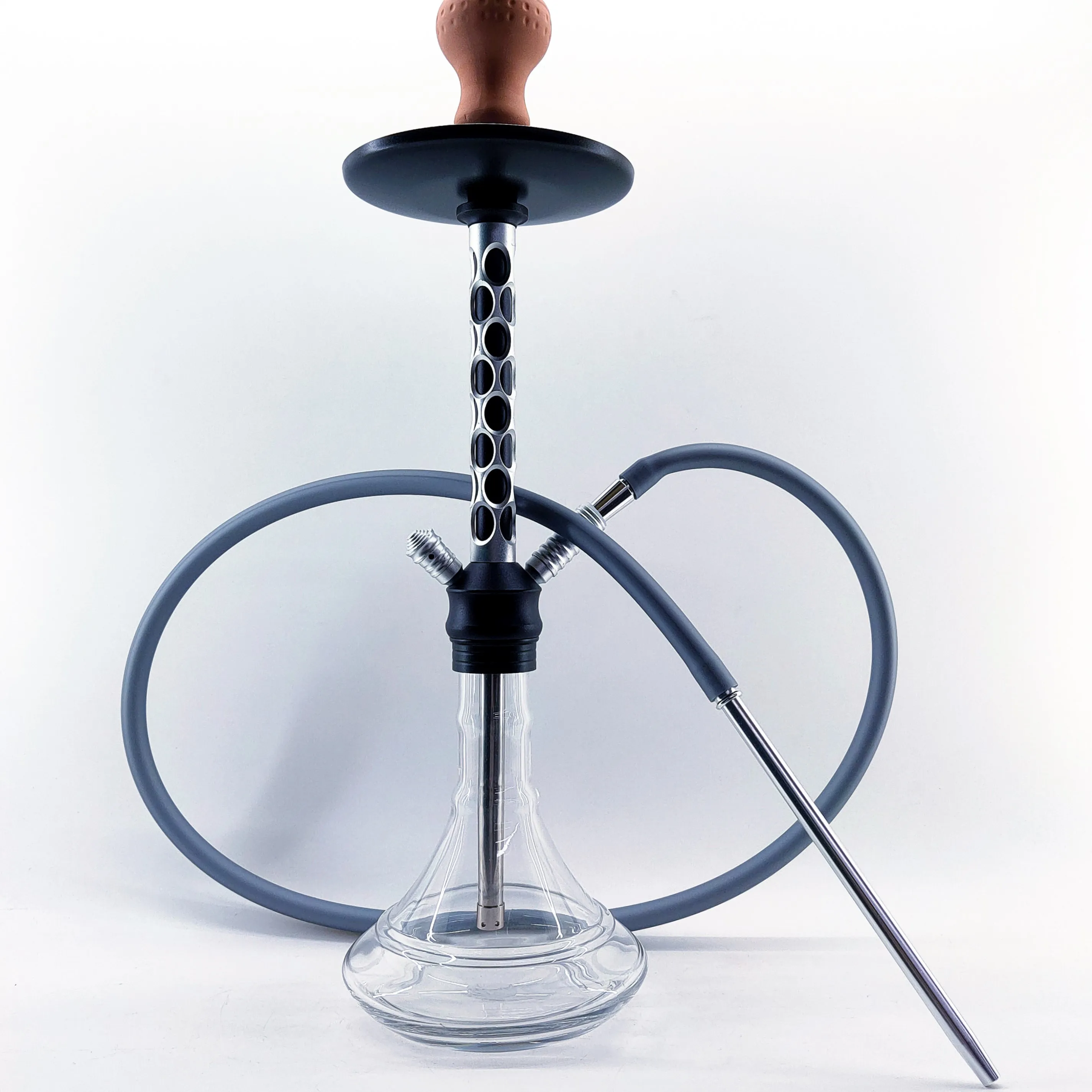 Wholesale transparent color glass hookah shisha set