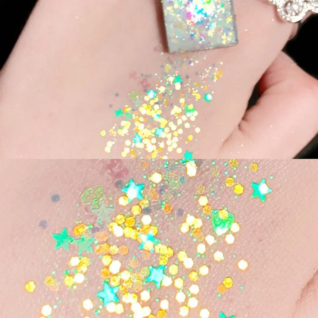 
Mugeleen More Than 18 Color Eyeshadow Powder Disk Environmentally Friendly Luminous Shimmer Type Eye Makeup Palette 