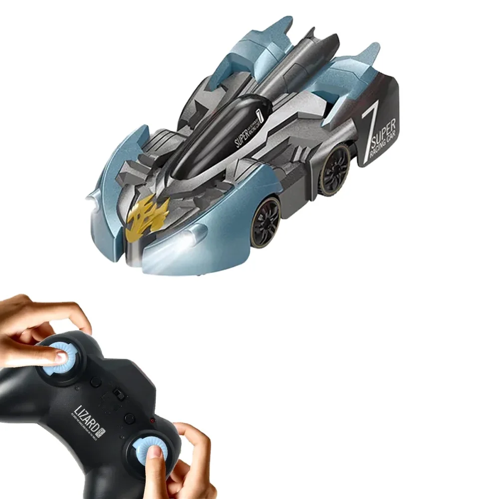 AiJH Brinquedo Watch Remote Control Car 2.4G Gravity Antigravity Machine Auto Wall Climbing 360 Rotating Stunt RC Car