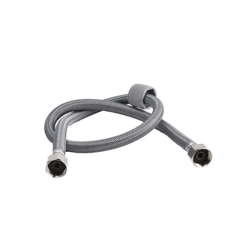 High Quality  F3/8 Brass Nut Nylon Wire EPDM Inner Tube Braided Hose for Kitchen and Bathroom Bidet