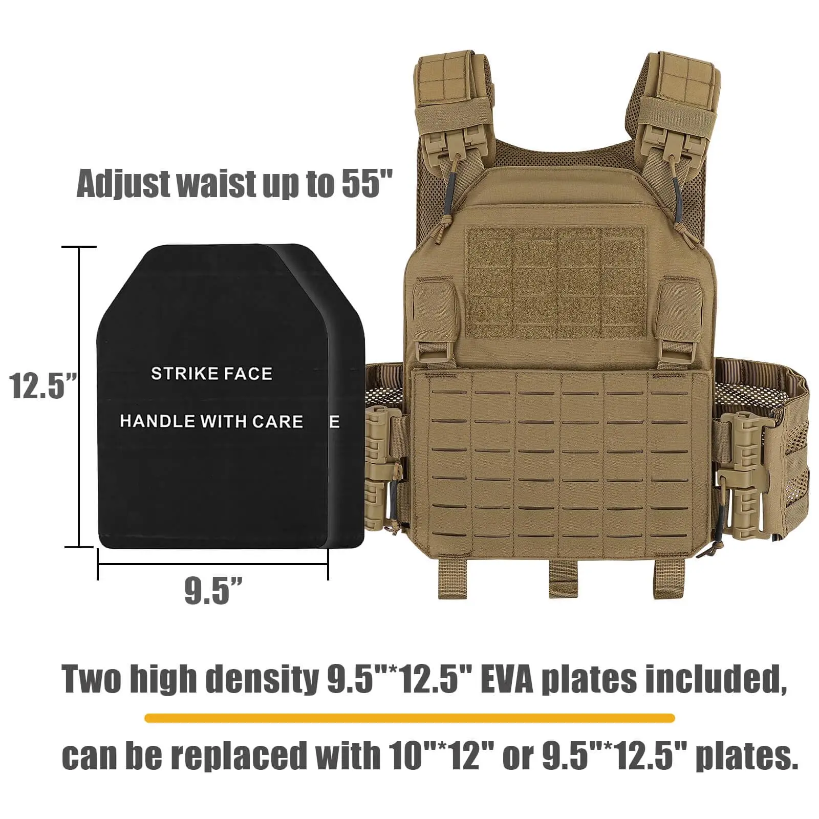 6000D nylon tactical vests light weight tactical armor vest with molle system in multi colors vest plate carrier