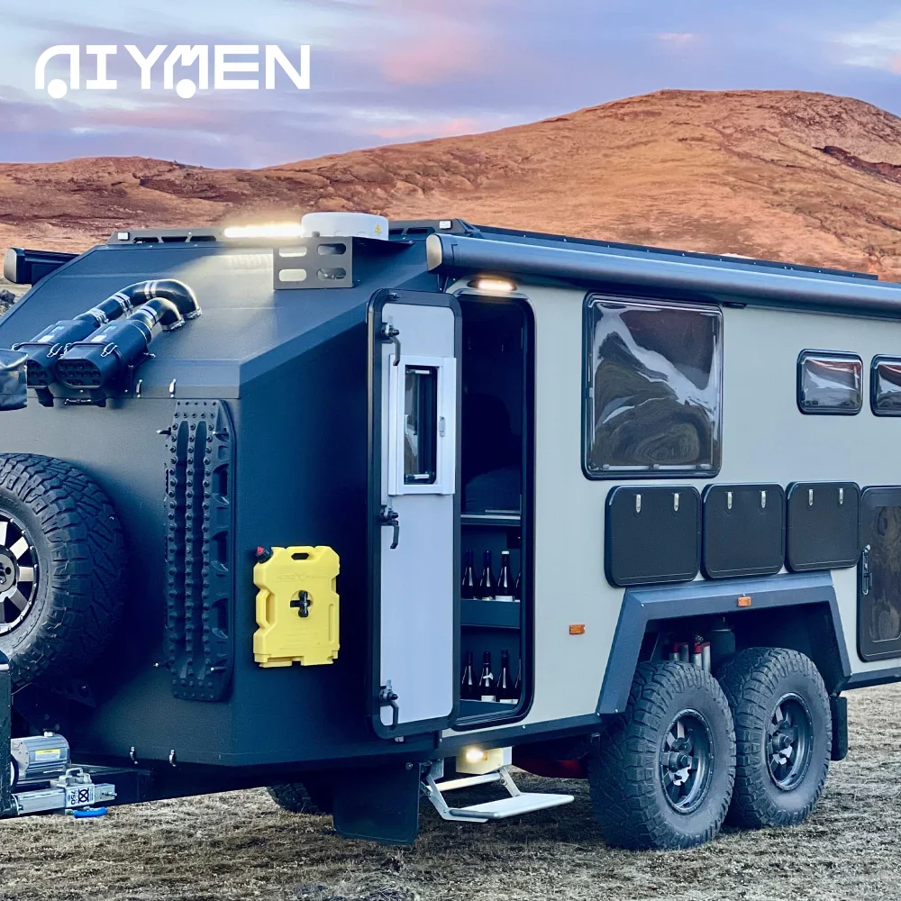 Aluminum Offroad Trailers Independent Suspension Mobile Caravan US Off-Road Hybrid Caravan