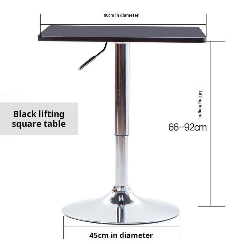 Adjustable Height Bar Table Metal Minimalist Bar table Modern Restaurant Tables Kitchen Industrial Furniture Home